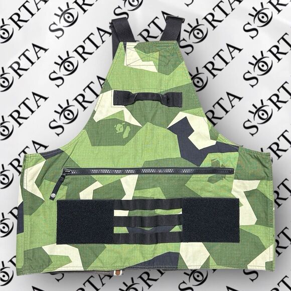 2018 Japan Bape Autumn/Winter Season Splinter Camo Military Vest Bag Olive Drab - Picture 2 of 16